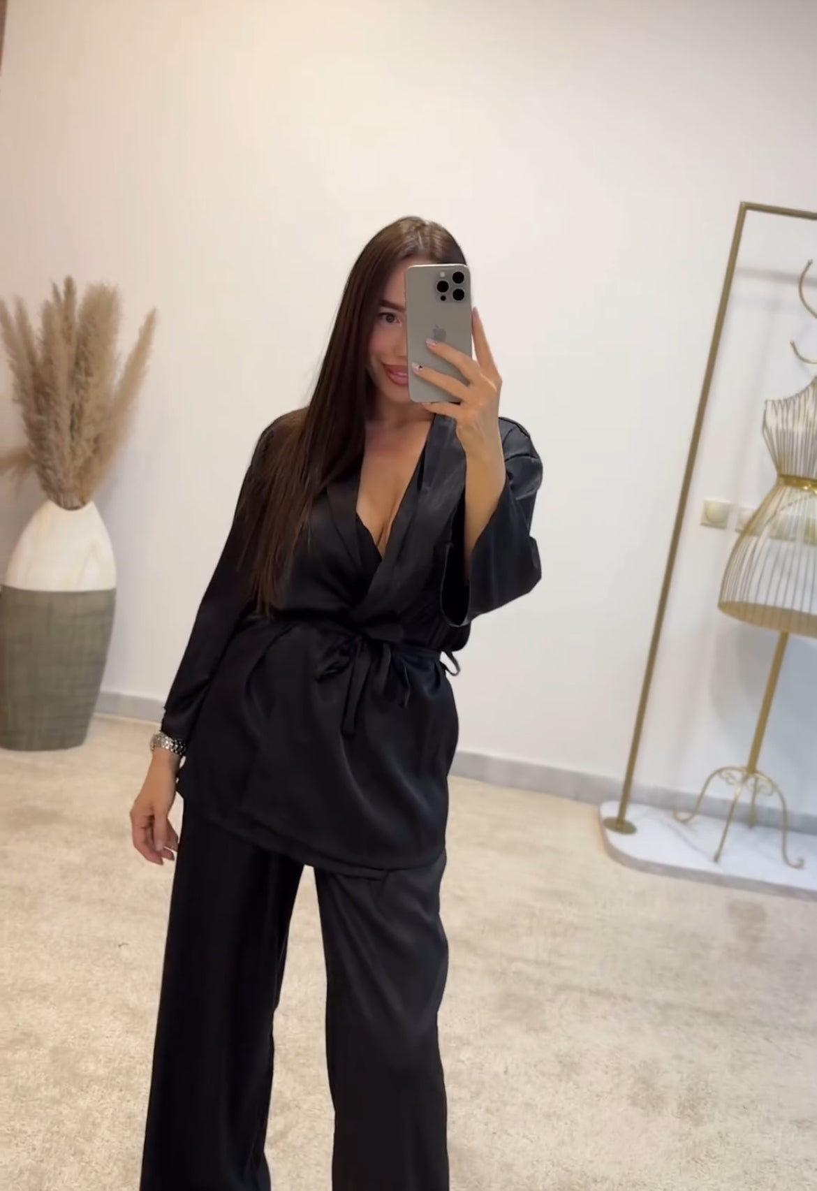 Σετ σατέν κιμονό σατέν σετ για καλεσμένη σετ με κιμονό σατέν μεταξωτό κιμονό καλοκαιρινό σετ