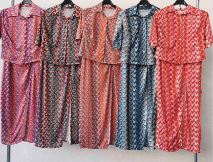 Boho σετ με δετή φούστα