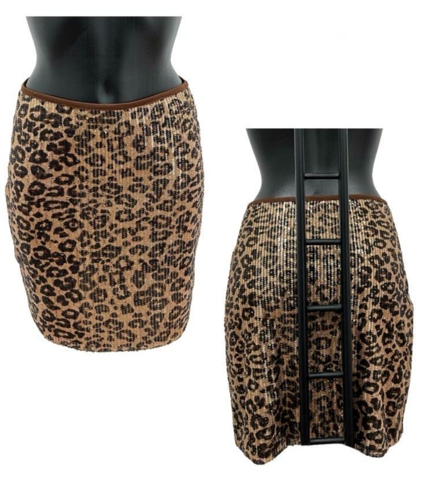 Mini leopard sequin skirt leopard sequin glittery leopard mini skirt φούστα λεοπάρ μινι φούστα με πούλιες λεοπάρ animal print φούστα micro skirt