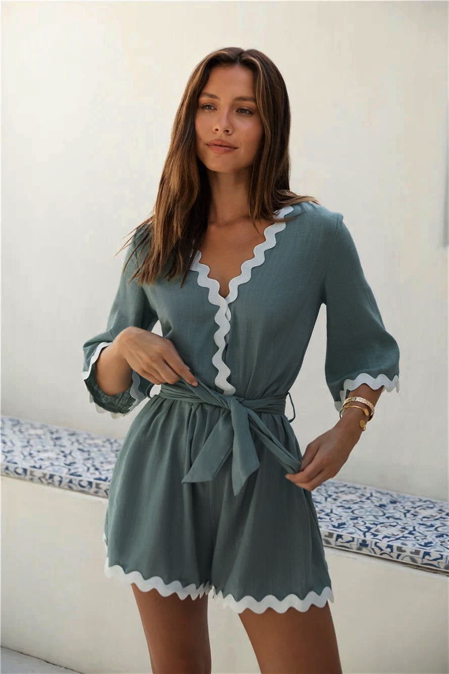 Ολόσωμο σορτσάκι ολόσωμο σορτς jumpsuit playsuit ολοσωμη φόρμα καλοκαιρινή ολοσωμη ασπρόμαυρο 