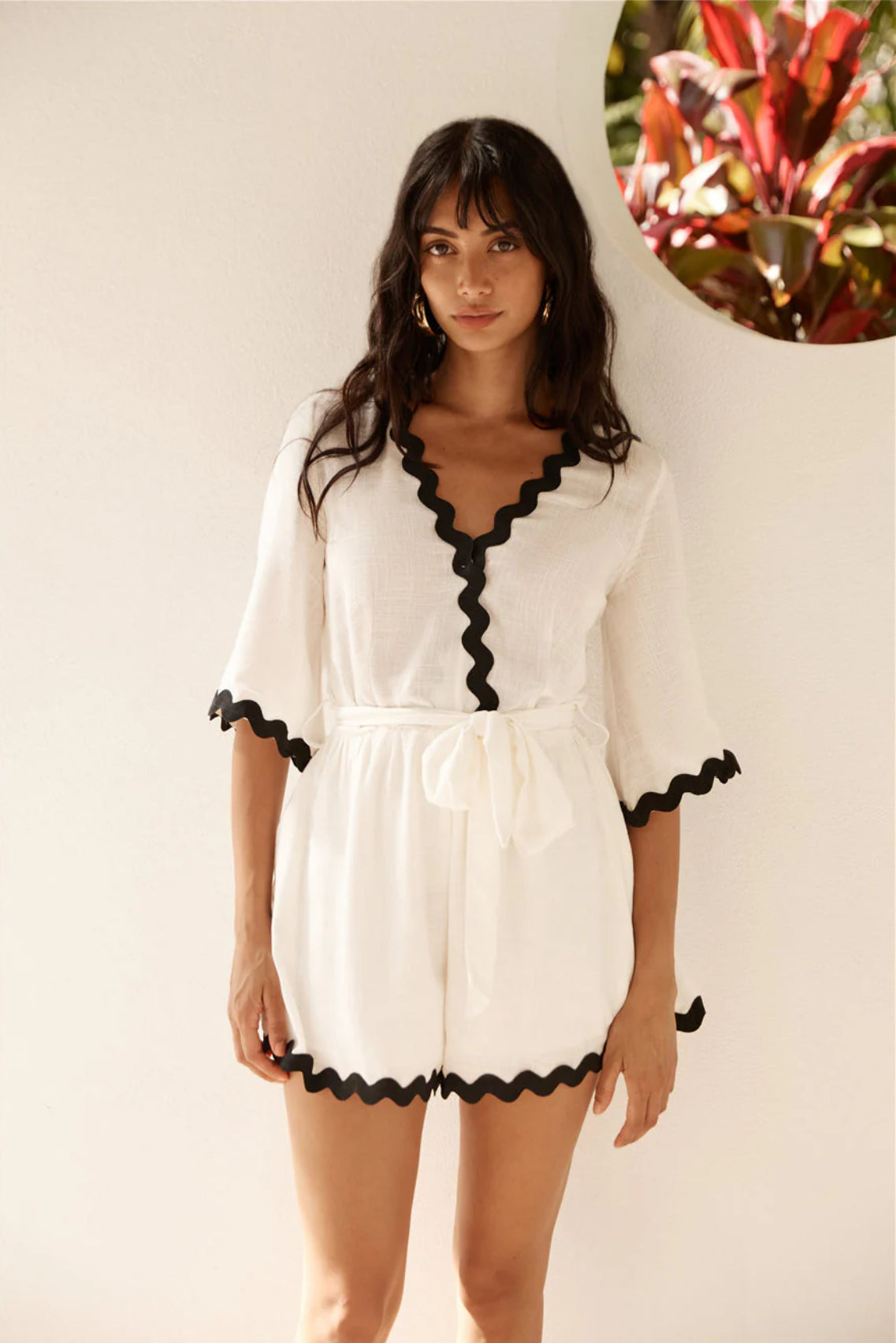 Ολόσωμο σορτσάκι ολόσωμο σορτς jumpsuit playsuit ολοσωμη φόρμα καλοκαιρινή ολοσωμη ασπρόμαυρο 