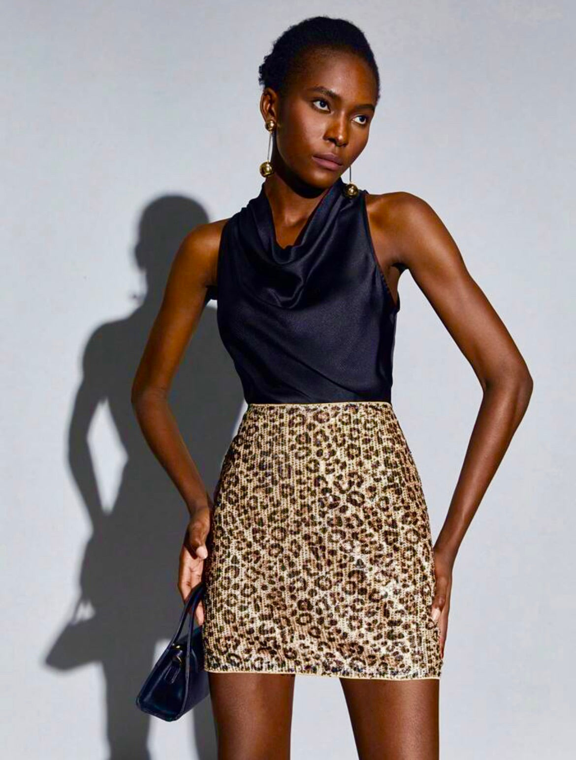 Mini leopard sequin skirt leopard sequin glittery leopard mini skirt φούστα λεοπάρ μινι φούστα με πούλιες λεοπάρ animal print φούστα micro skirt